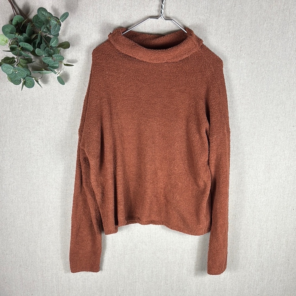 Thread & Supply > Rust Orange Cowl Neck Oversized Sweater Small